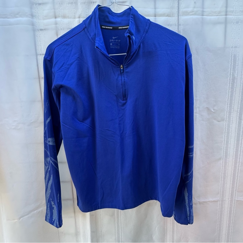 Nike Royal Blue Quarter-Zip Sweatshirt